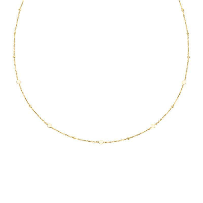 Ania Haie Gold Disc Station Necklace