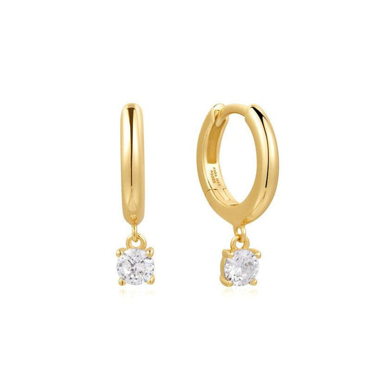 Ania Haie Gold Drop Solitaire Huggies