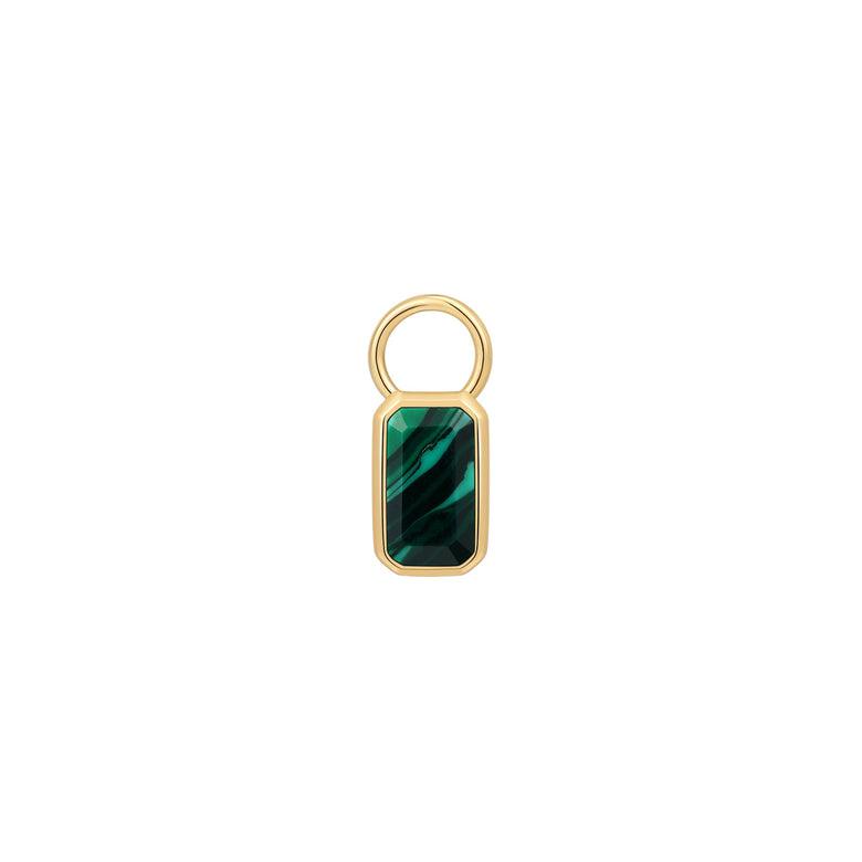 Ania Haie Gold Faceted Green Earring Charm