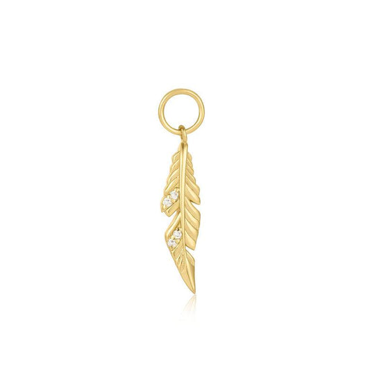 Ania Haie Gold Feather Earring Charm