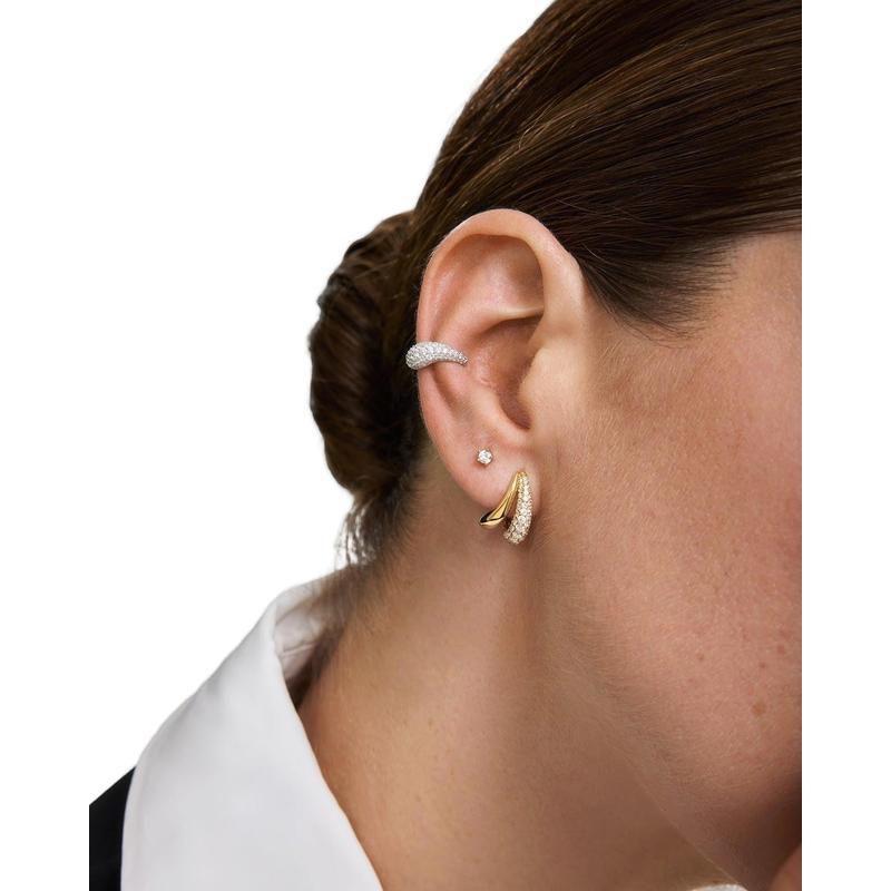 Ania Haie Gold Five-Prong Sparkle Barbell Earring