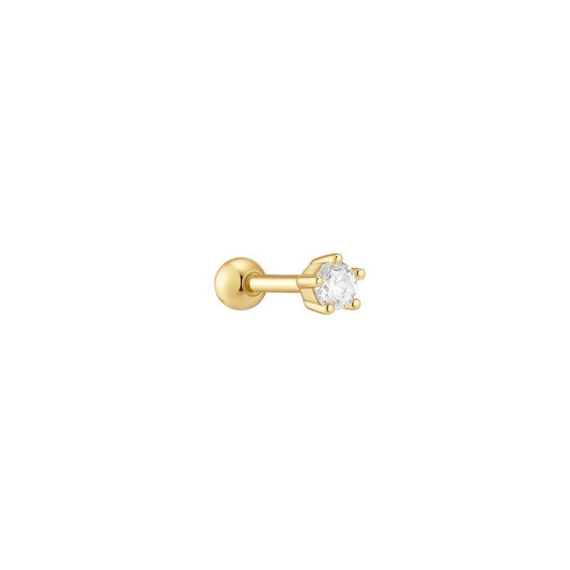 Ania Haie Gold Five-Prong Sparkle Barbell Earring
