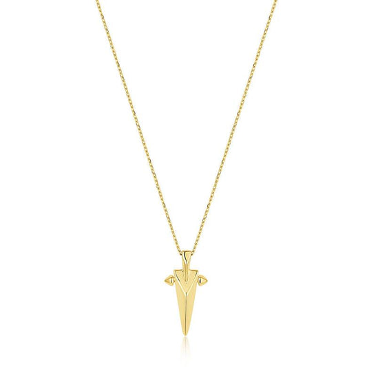 Ania Haie Gold Geometric Point Pendant Necklace