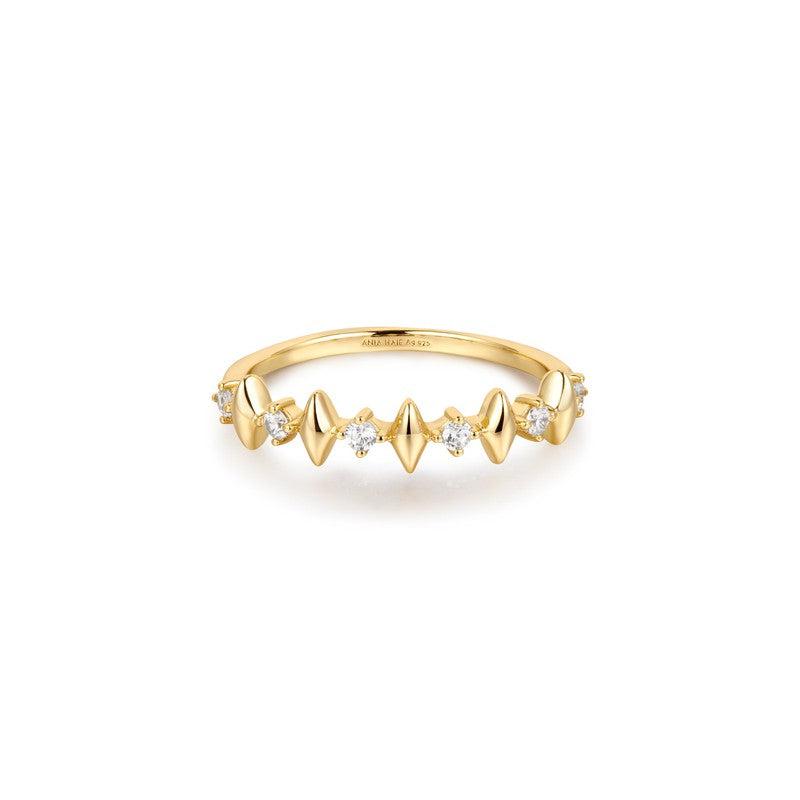 Ania Haie Gold Multi Sparkle Ring