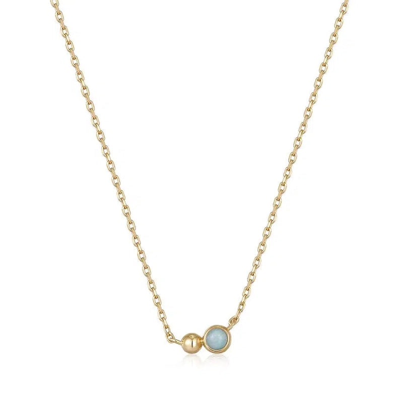 Ania Haie Gold Orb Amazonite Pendant Necklace