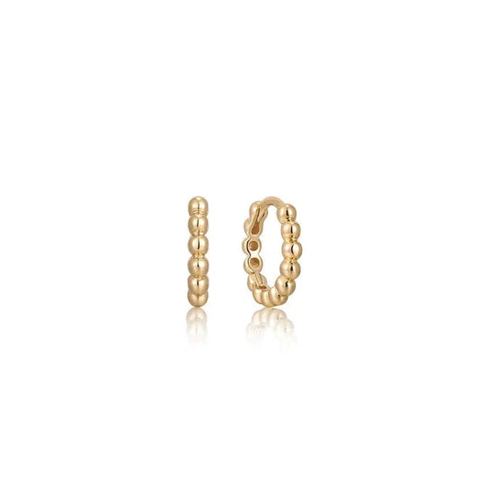 Ania Haie Gold Orb Huggie Hoop Earrings
