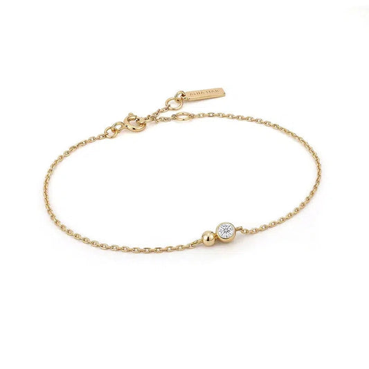 Ania Haie Gold Orb Sparkle Chain Bracelet