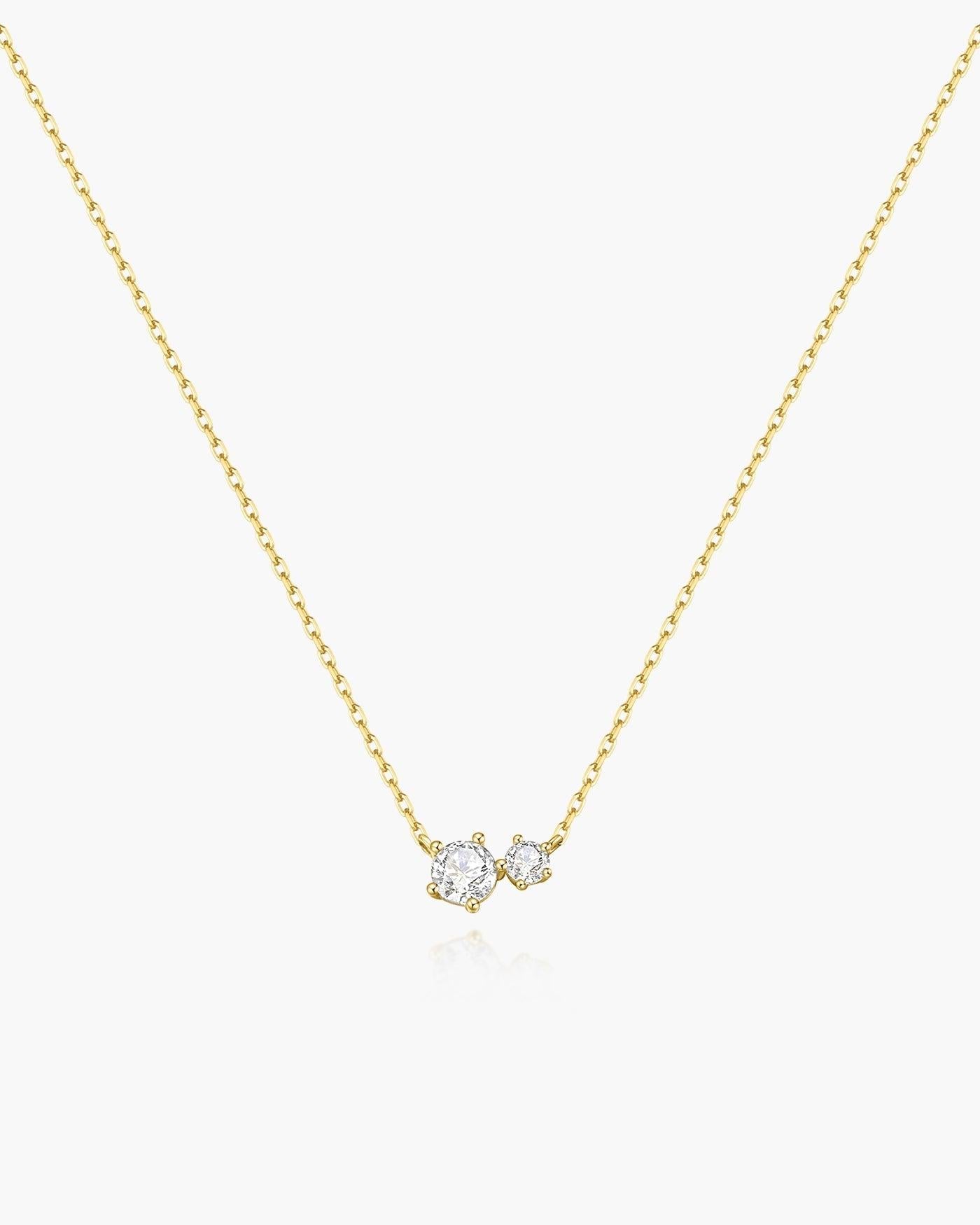 Ania Haie Gold Prong Set Duo Necklace