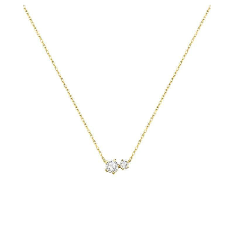 Ania Haie Gold Prong Set Duo Necklace