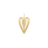 Ania Haie Gold Sculpted Heart Charm