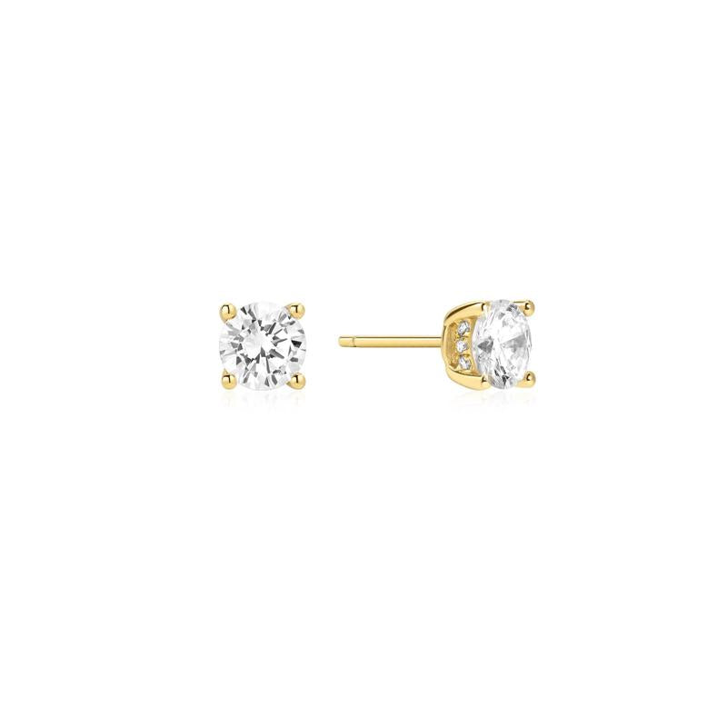Ania Haie Gold Solitaire Stud Earrings