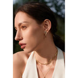 Ania Haie Gold Sparkle Double Hoop Earrings