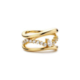 Ania Haie Gold Sparkle Ring