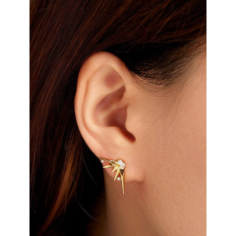 Ania Haie Gold Statement Spike Stud Earrings