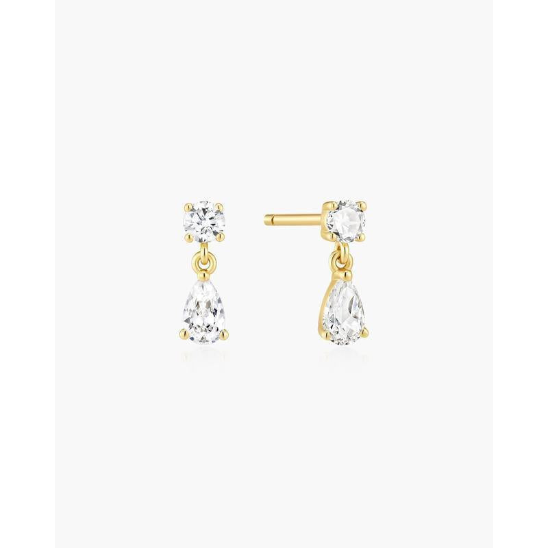 Ania Haie Gold Teardrop & Round Stud Earrings