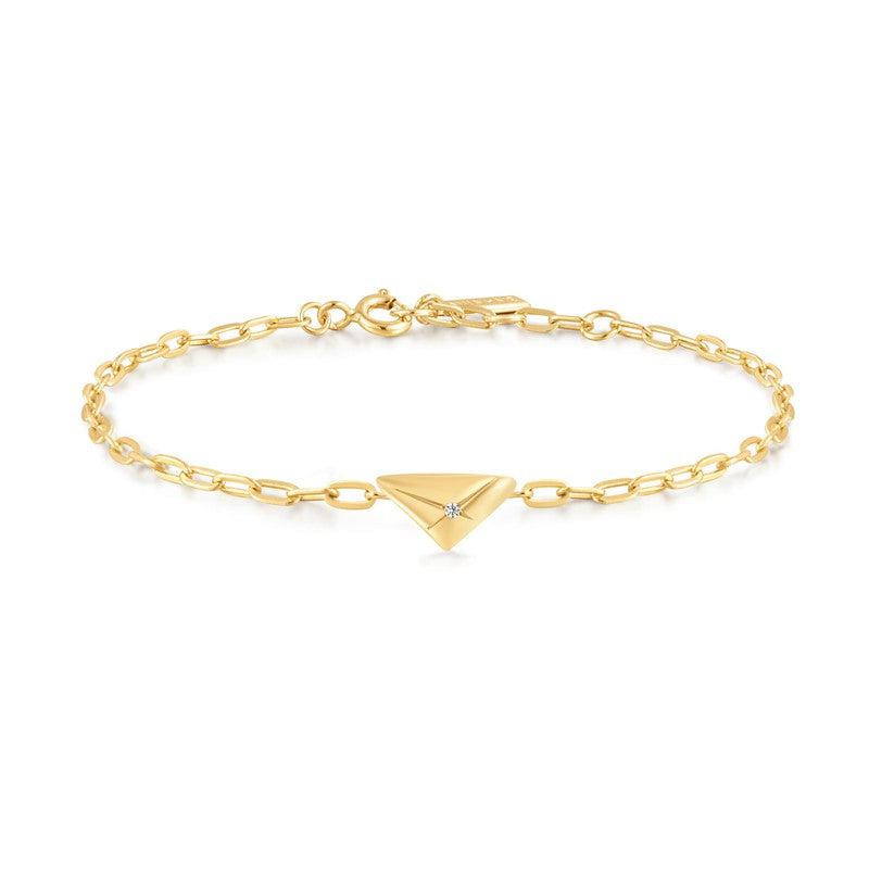 Ania Haie Gold Triangle Kiss Bracelet