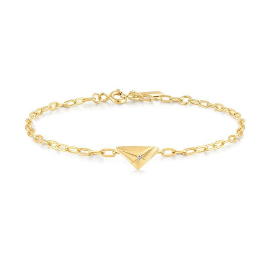 Ania Haie Gold Triangle Kiss Bracelet