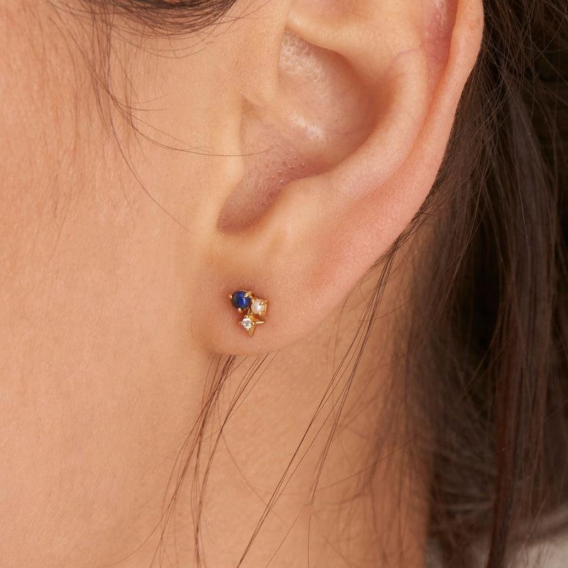 Ania Haie Lapis Star Stud Earrings