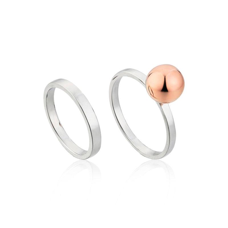 Ania Haie Orbit Double Ring Set