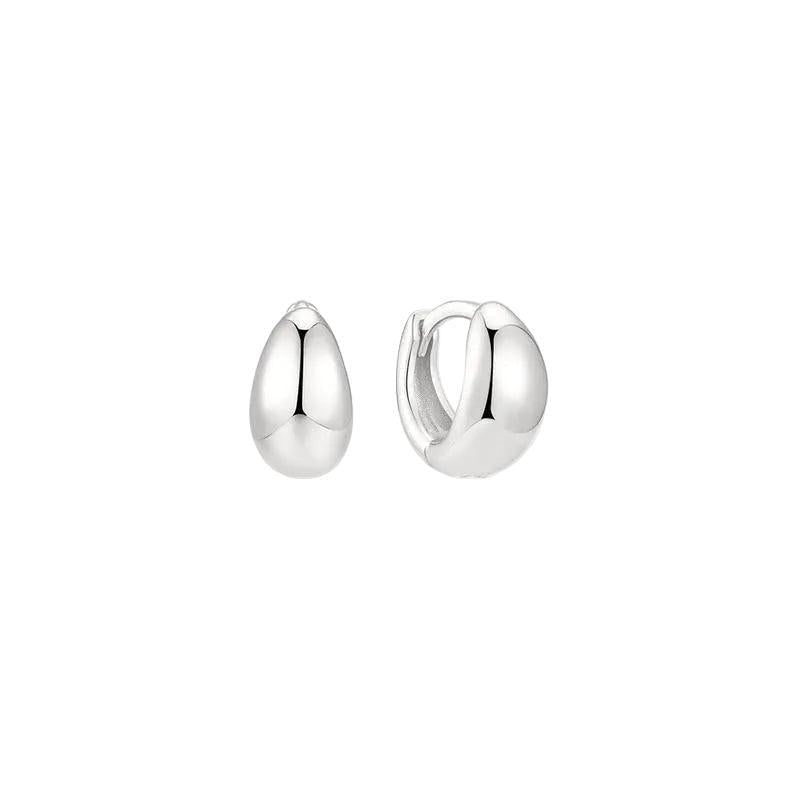 Ania Haie Organic Dome Pebble Huggie Hoop Women's Earrings
