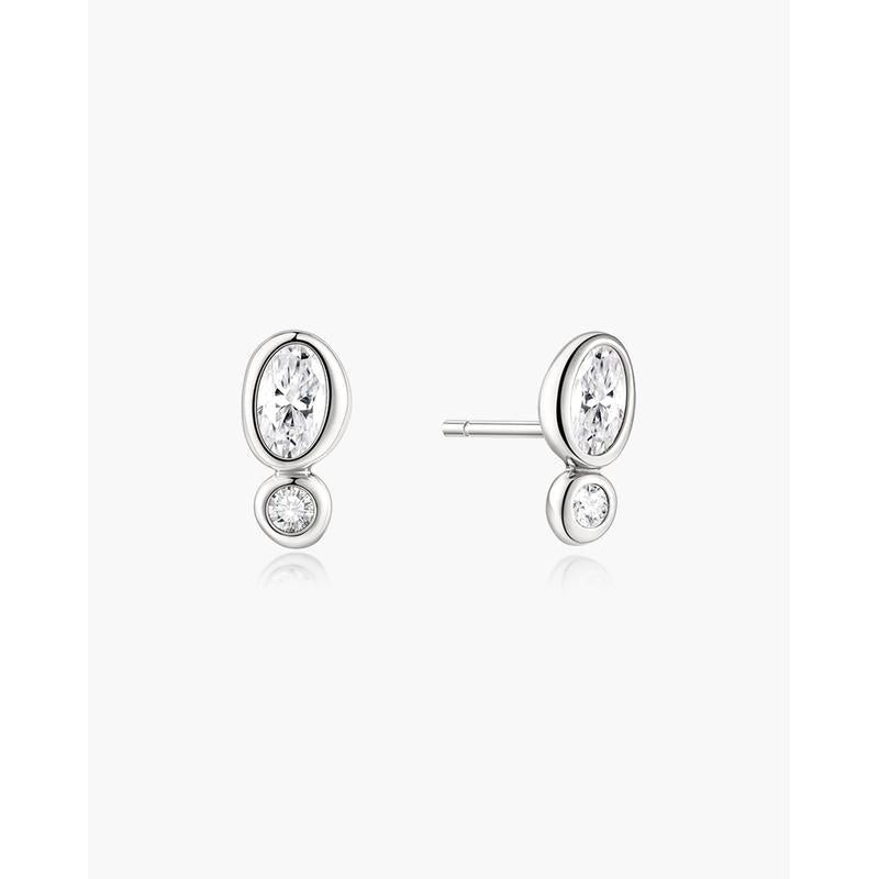 Ania Haie Organic Pebble & Round Women's Stud Earrings