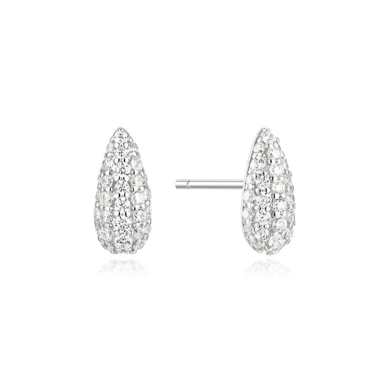 Ania Haie Pavé Dome Stud Earrings