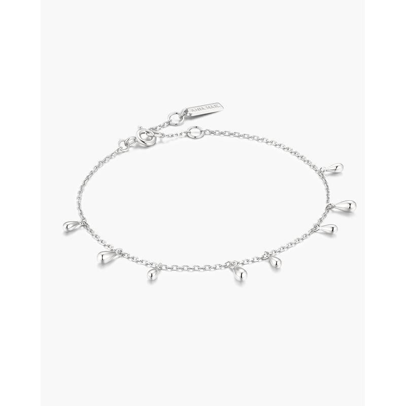 Ania Haie Polished Teardrop Dangle Station Bracelet