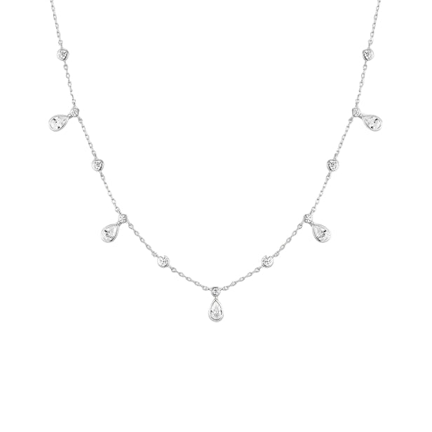 Ania Haie Round & Teardrop Drop Station Women's Necklace