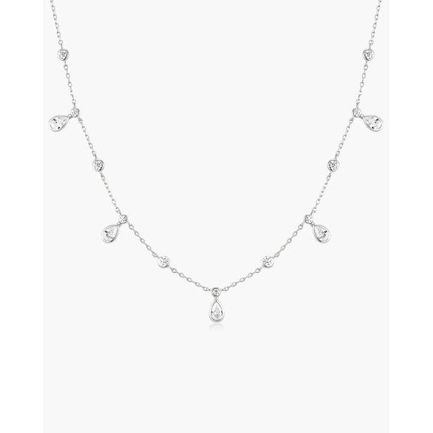 Ania Haie Round & Teardrop Drop Station Women's Necklace