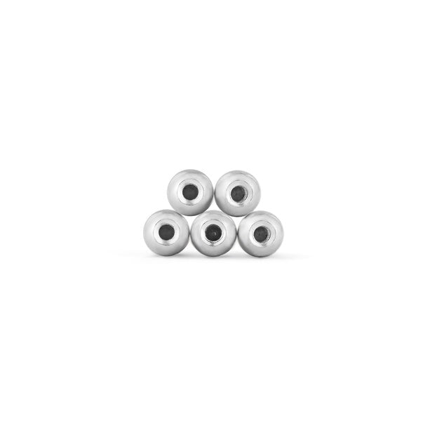 Ania Haie Silver 925 Barbell Ear Ball Replacement Pack of 5