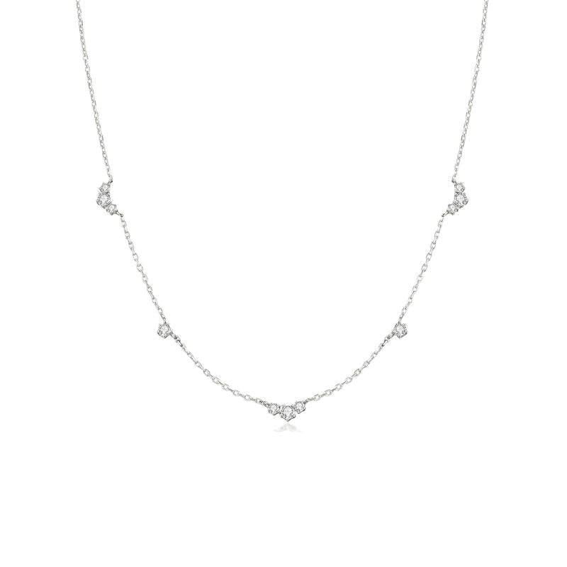 Ania Haie Silver Cluster & Single Station Necklace