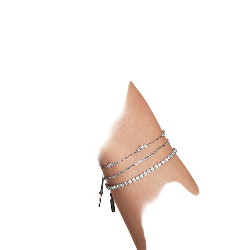 Ania Haie Silver Cluster Station Bracelet
