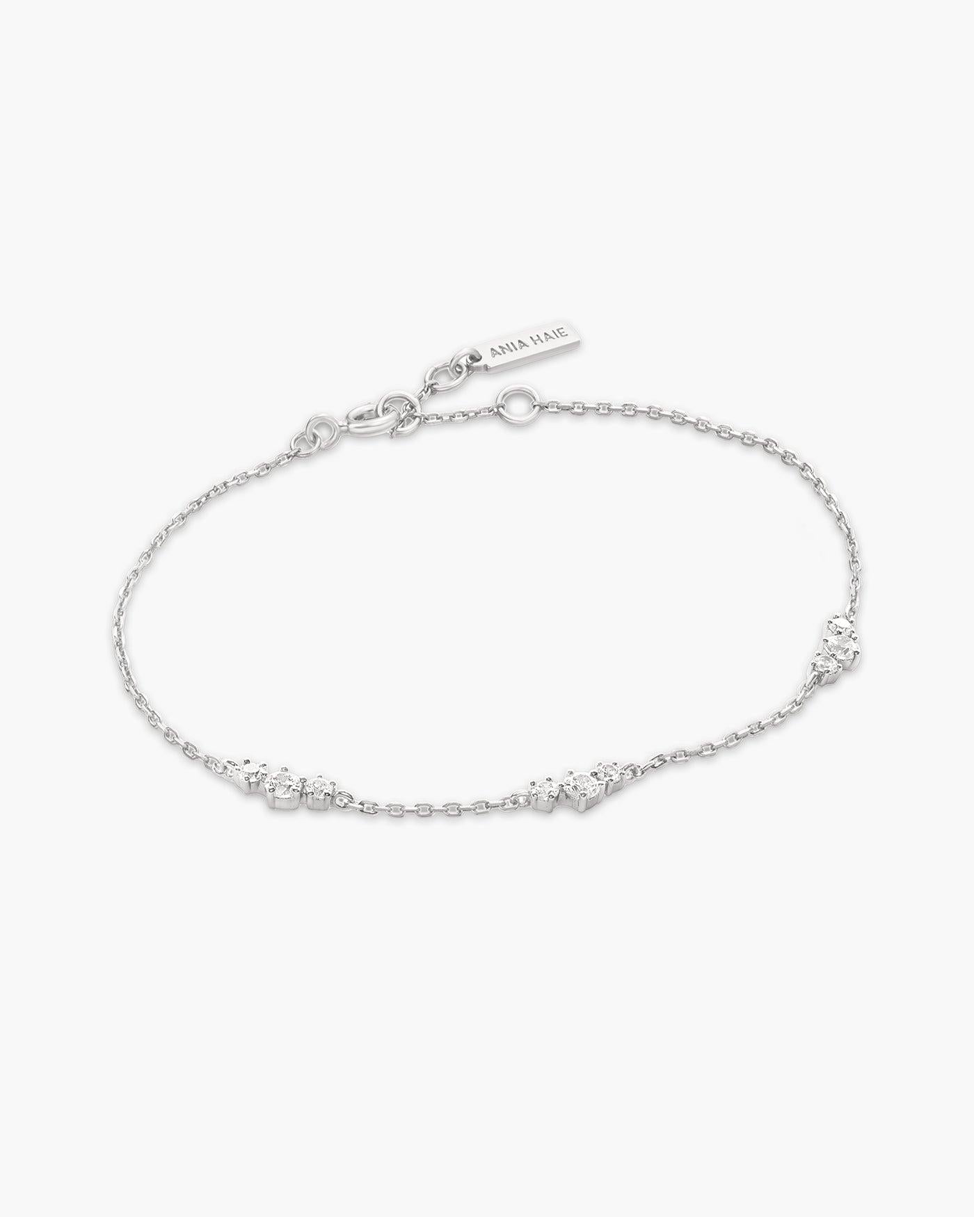 Ania Haie Silver Cluster Station Bracelet