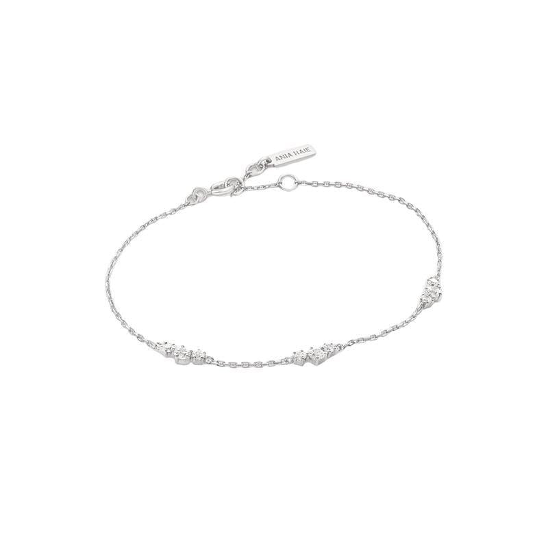 Ania Haie Silver Cluster Station Bracelet