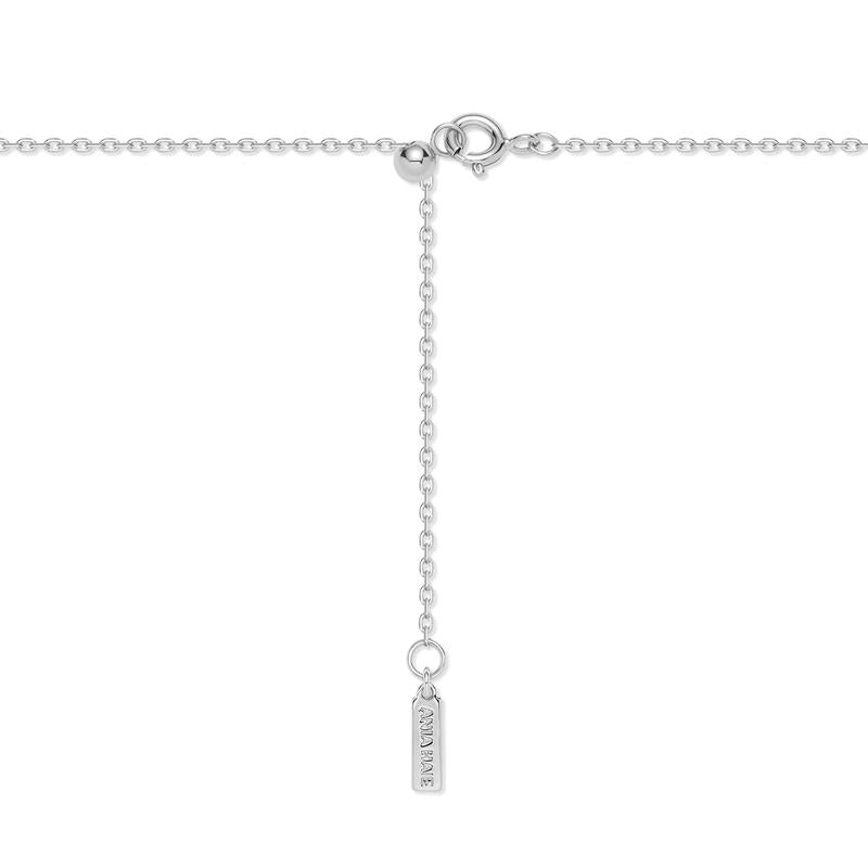 Ania Haie Silver Diamond-Cut Sunny Disc Necklace