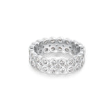 Ania Haie Silver Double Row Bezel Ring