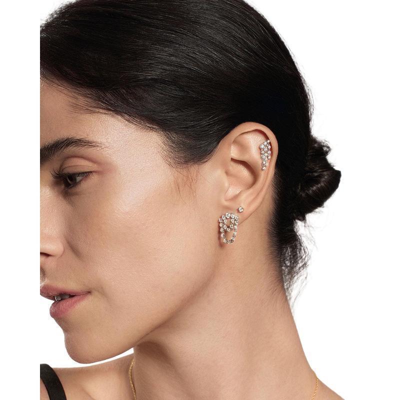 Ania Haie Silver Five-Prong Sparkle Barbell Earring
