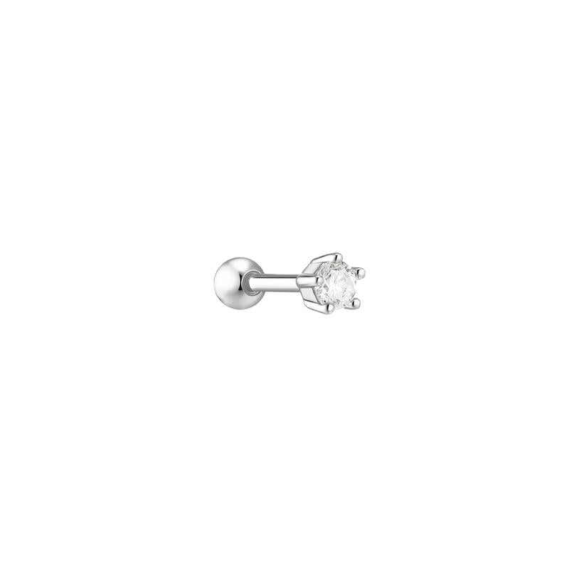 Ania Haie Silver Five-Prong Sparkle Barbell Earring