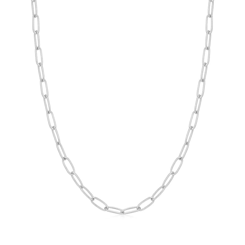 Ania Haie Silver Link Charm Chain Necklace