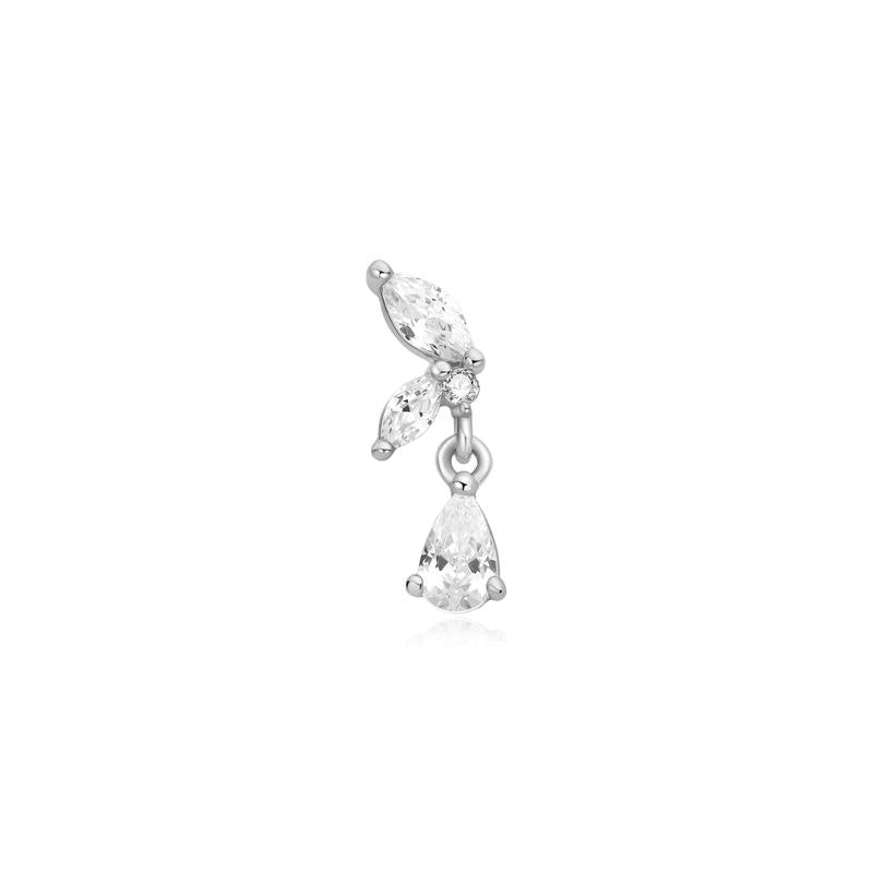 Ania Haie Silver Marquise Dangle Barbell Earring