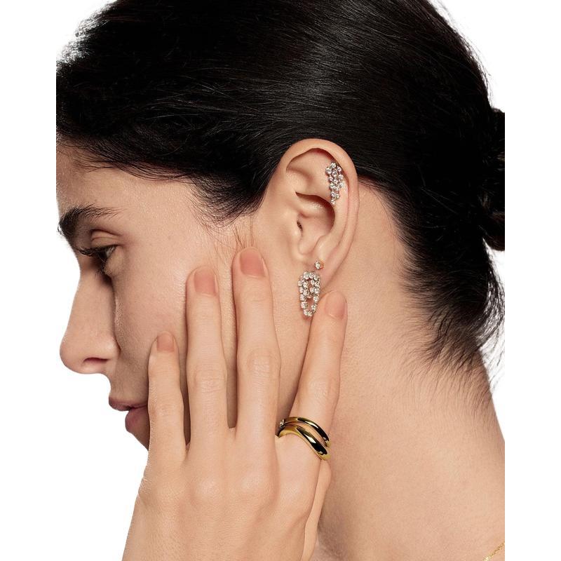 Ania Haie Silver Mini Five-Prong Sparkle Stud Earrings