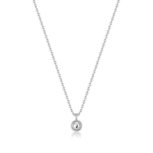 Ania Haie Silver Orb Drop Pendant Necklace