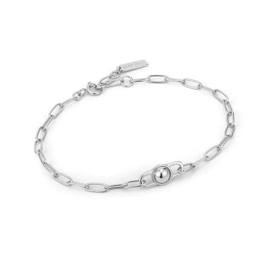 Ania Haie Silver Orb Link Chunky Chain Bracelet