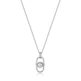 Ania Haie Silver Orb Link Drop Pendant Necklace