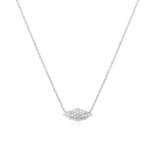 Ania Haie Silver Pave Sparkle Necklace