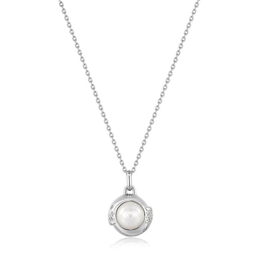 Ania Haie Silver Pearl Sphere Pendant Necklace