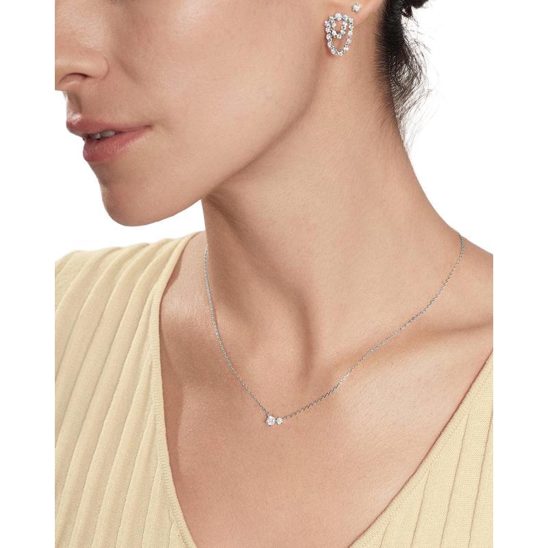 Ania Haie Silver Prong Set Duo Necklace