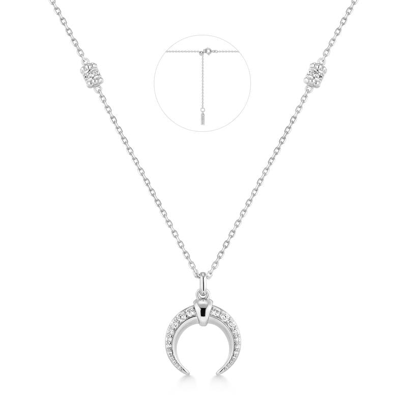 Ania Haie Silver Reversible Horn Necklace