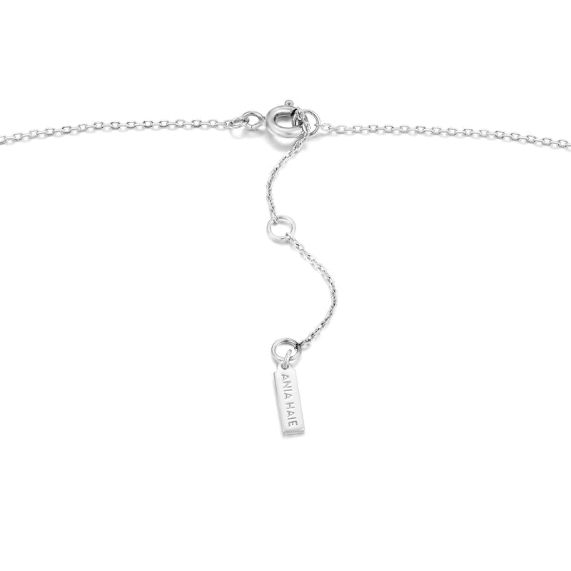 Bud to rose Ridge T-bar Necklace Silver – jewellery – shop at Booztlet