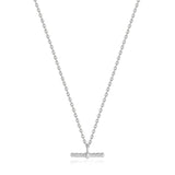 Ania Haie Silver Rope T-Bar Necklace